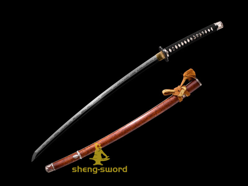 Top Class Tiger Tsuba Japanese Shinken Katana Tamahagane Steel Hantachi Sword