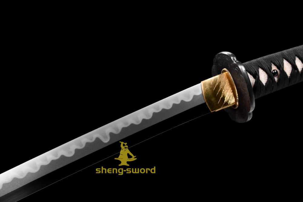 Top Class Tiger Tsuba Japanese Shinken Katana Tamahagane Steel Hantachi Sword