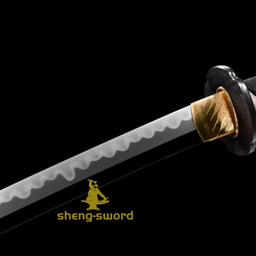 Top Class Tiger Tsuba Japanese Shinken Katana Tamahagane Steel Hantachi Sword