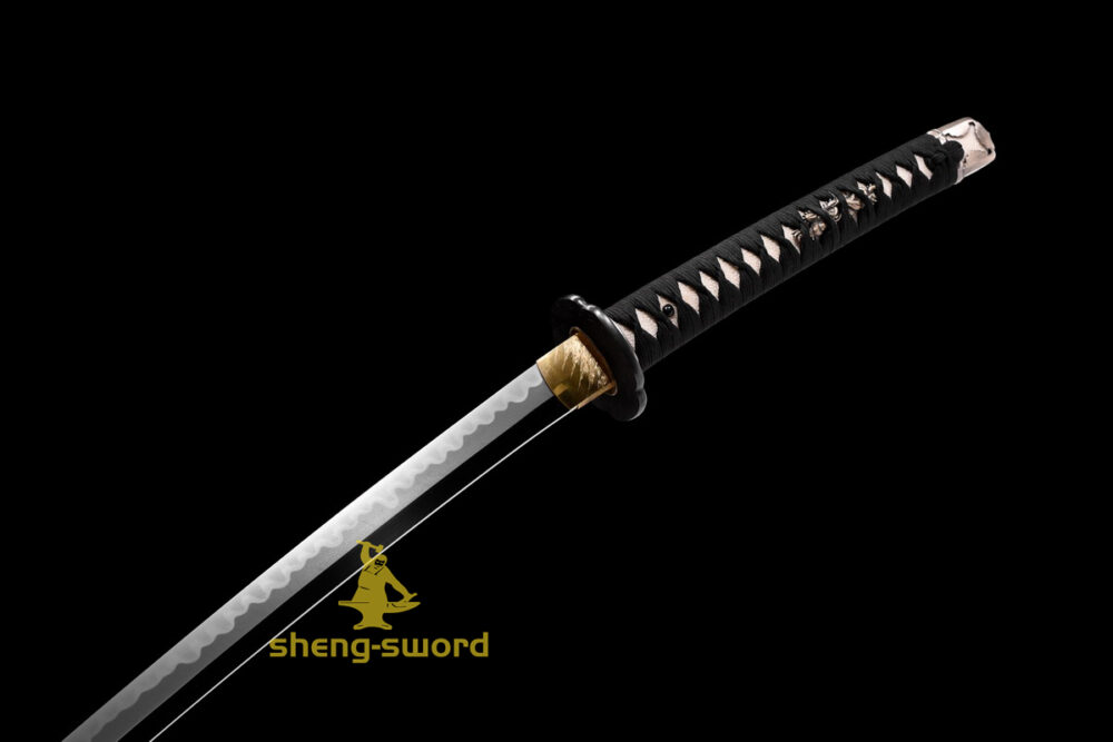 Top Class Tiger Tsuba Japanese Shinken Katana Tamahagane Steel Hantachi Sword