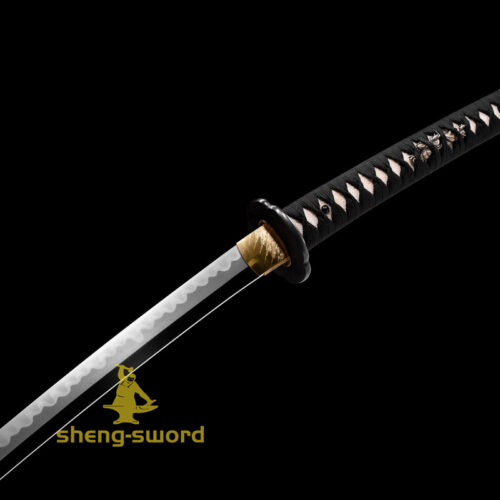 Top Class Tiger Tsuba Japanese Shinken Katana Tamahagane Steel Hantachi Sword