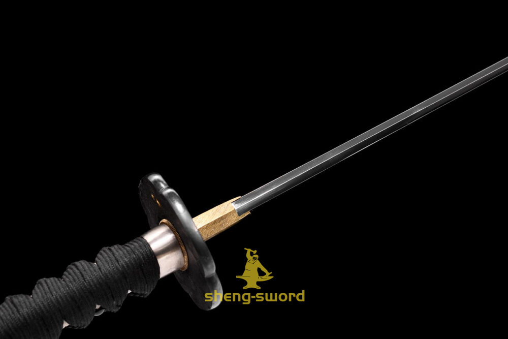 Top Class Tiger Tsuba Japanese Shinken Katana Tamahagane Steel Hantachi Sword