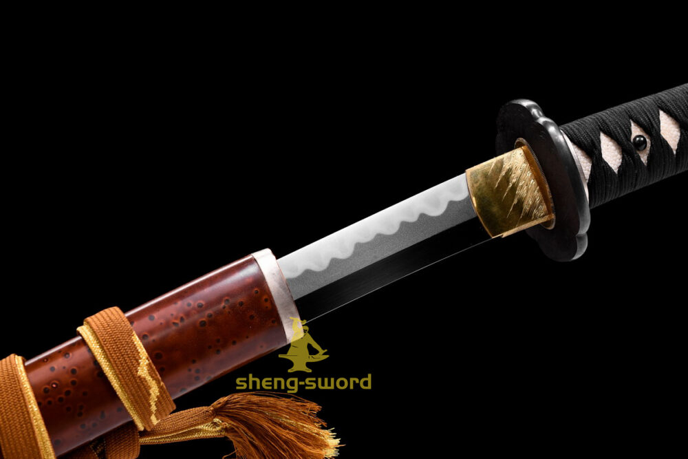 Top Class Tiger Tsuba Japanese Shinken Katana Tamahagane Steel Hantachi Sword