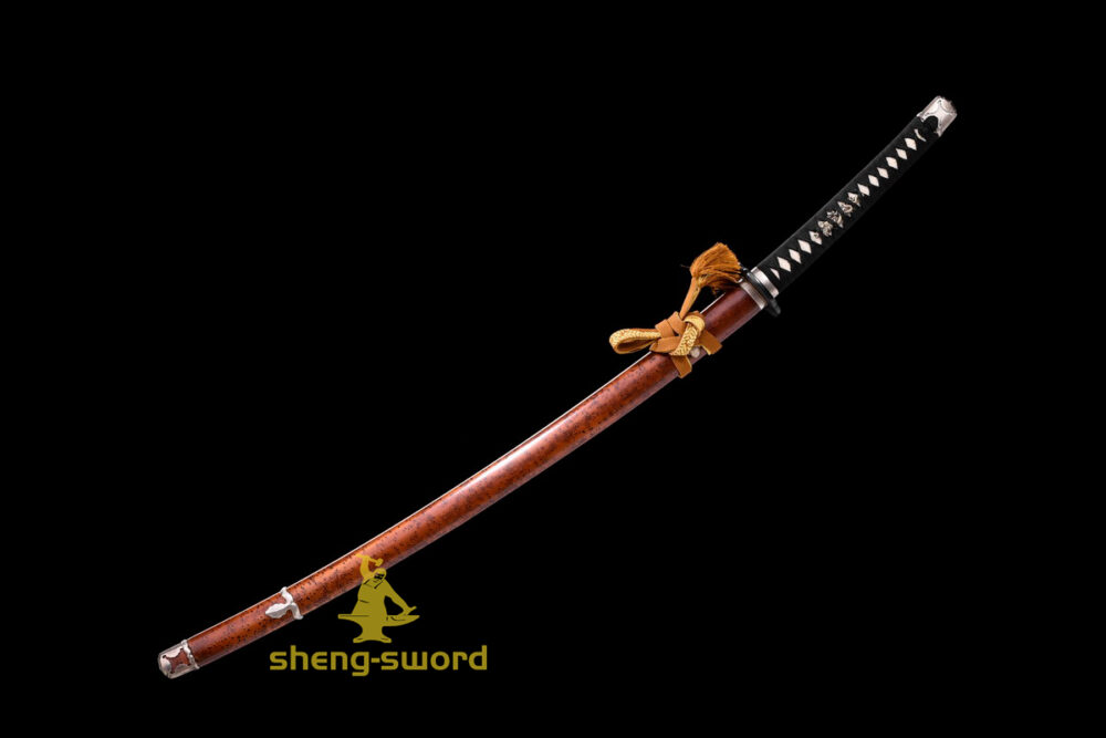 Top Class Tiger Tsuba Japanese Shinken Katana Tamahagane Steel Hantachi Sword