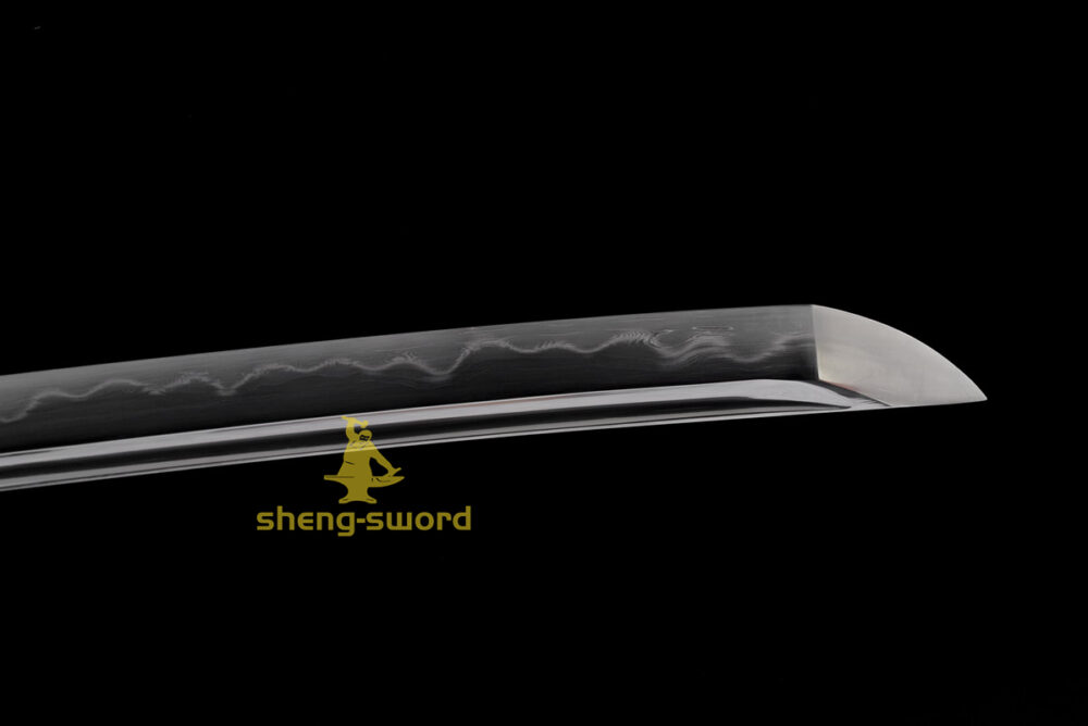 Clay Tempered T10 Laminated Steel Japanese Katana Wind God Tsuba Sword