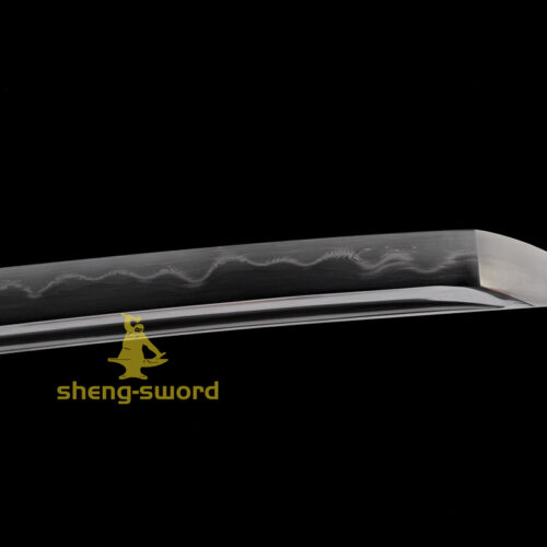 Clay Tempered T10 Laminated Steel Japanese Katana Wind God Tsuba Sword