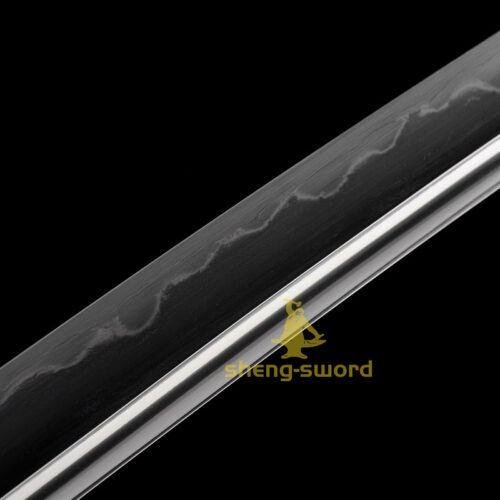 Clay Tempered T10 Laminated Steel Japanese Katana Wind God Tsuba Sword