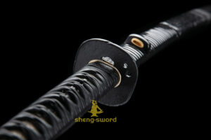 TOP Class Japanese Shinken Katana Clay Tempered Tamahagane Steel Choji Hamon Sword Nakago Kashirae
