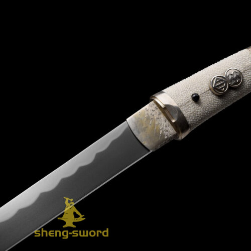 Top Class Handmade Japanese Aikuchi Tanto Tamahagane Steel Sword