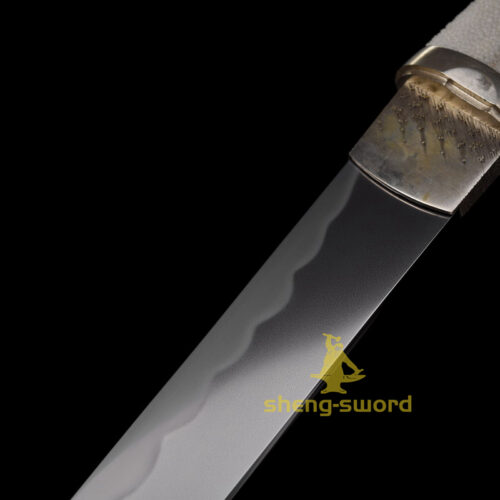 Top Class Handmade Japanese Aikuchi Tanto Tamahagane Steel Sword