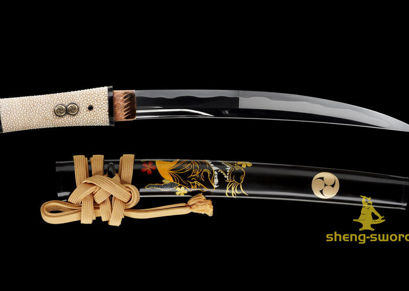 Top Class Handmade Japanese Aikuchi Tanto S7 Steel Sword