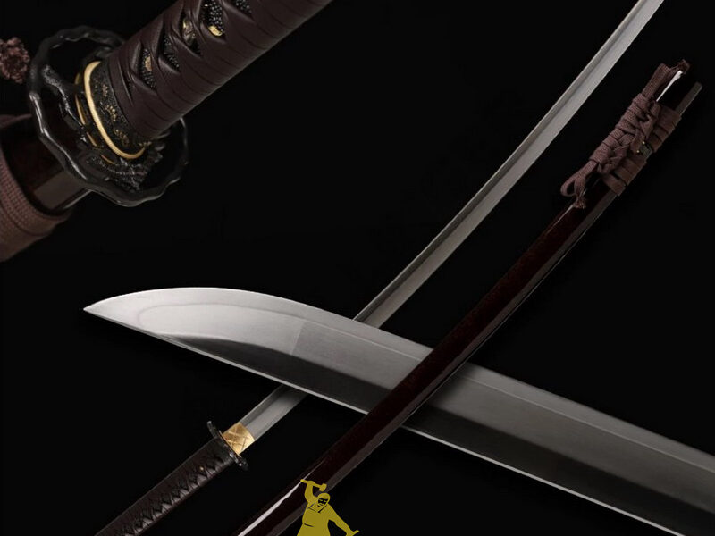 High Class Japanese Nodachi Katana Clay Tempered T10 Steel Full Tang Blade Sword Squirrel Tsuba