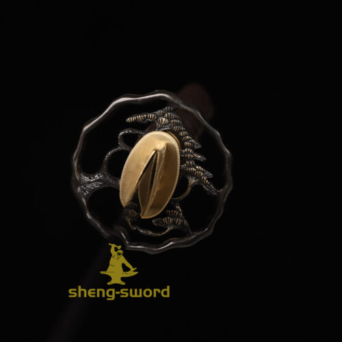 High Class Japanese Nodachi Katana Clay Tempered T10 Steel Full Tang Blade Sword Squirrel Tsuba