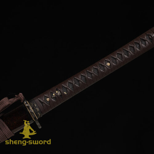 High Class Japanese Nodachi Katana Clay Tempered T10 Steel Full Tang Blade Sword Squirrel Tsuba