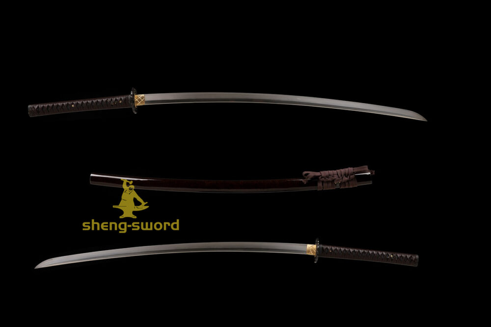 High Class Japanese Nodachi Katana Clay Tempered T10 Steel Full Tang Blade Sword Squirrel Tsuba