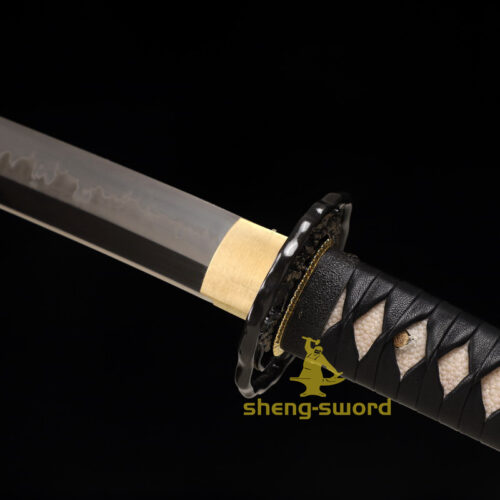 High Class Japanese Samurai Katana Clay Tempered L6 Steel Full Tang Blade Sword Squirrel Tsuba