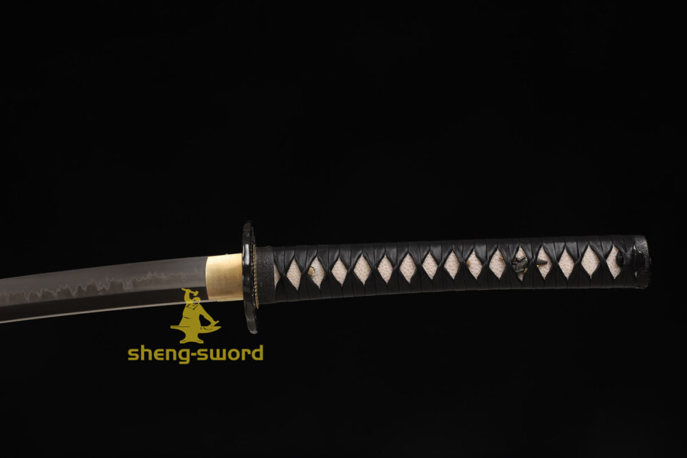 High Class Japanese Samurai Katana Clay Tempered L6 Steel Full Tang Blade Sword Squirrel Tsuba