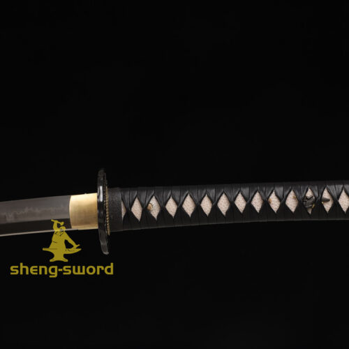 High Class Japanese Samurai Katana Clay Tempered L6 Steel Full Tang Blade Sword Squirrel Tsuba