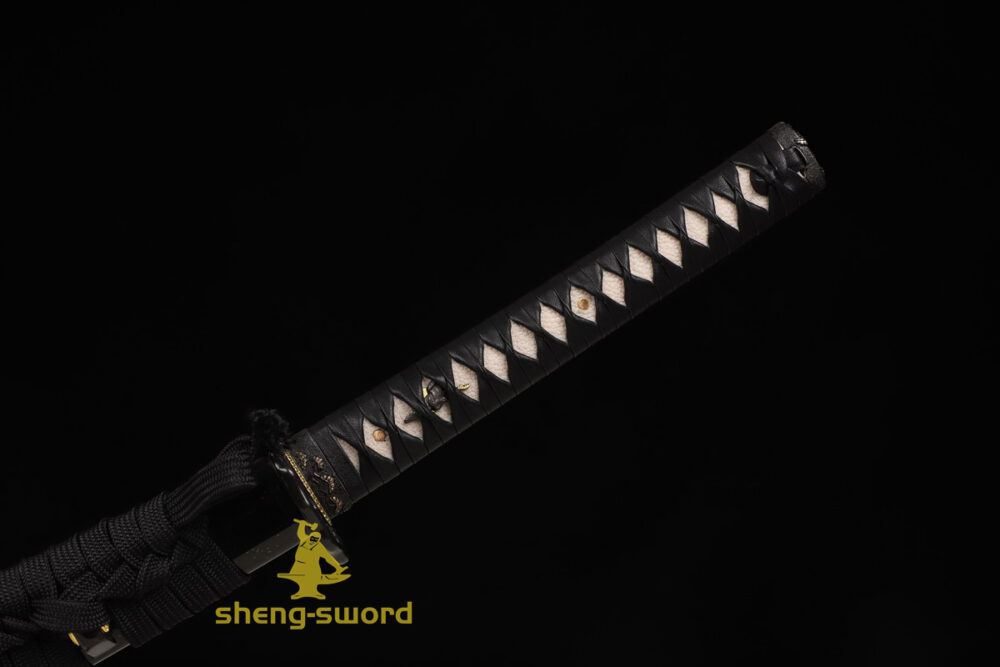 High Class Japanese Samurai Katana Clay Tempered L6 Steel Full Tang Blade Sword Squirrel Tsuba