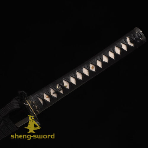 High Class Japanese Samurai Katana Clay Tempered L6 Steel Full Tang Blade Sword Squirrel Tsuba