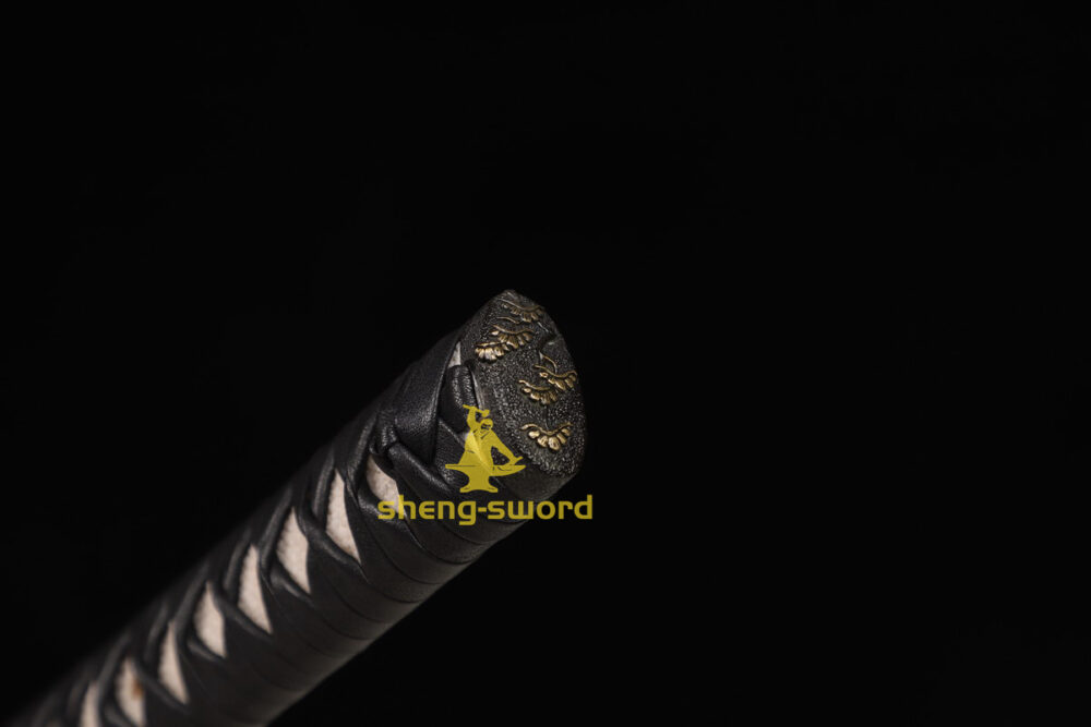 High Class Japanese Samurai Katana Clay Tempered L6 Steel Full Tang Blade Sword Squirrel Tsuba
