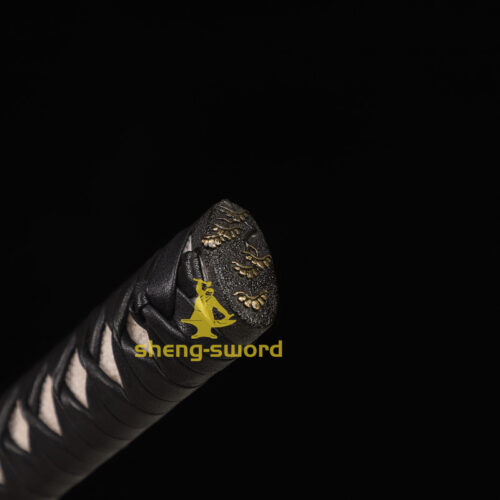 High Class Japanese Samurai Katana Clay Tempered L6 Steel Full Tang Blade Sword Squirrel Tsuba