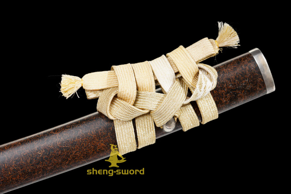 TOP Class Silver Dragon Tsuba Japanese Handachi Katana Tamahagane steel Kanesada Hamon Sword