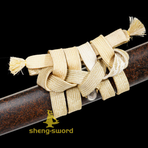 TOP Class Silver Dragon Tsuba Japanese Handachi Katana Tamahagane steel Kanesada Hamon Sword