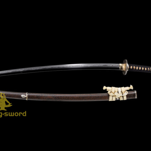 TOP Class Silver Dragon Tsuba Japanese Handachi Katana Tamahagane steel Kanesada Hamon Sword