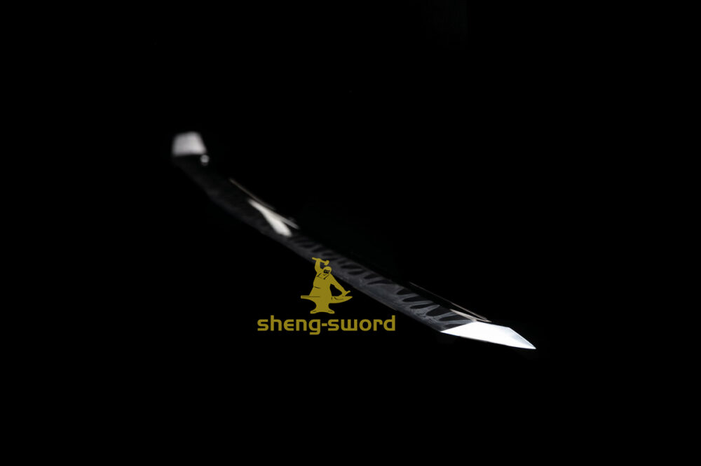 TOP Class Japanese Shinken Katana Clay Tempered Tamahagane Steel Choji Hamon Sword Nakago Kashirae