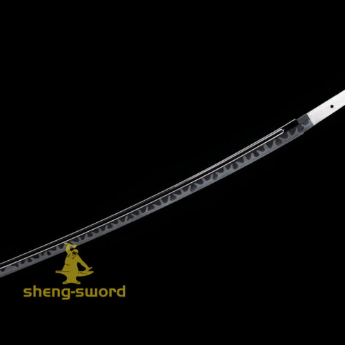 TOP Class Japanese Shinken Katana Clay Tempered Tamahagane Steel Choji Hamon Sword Nakago Kashirae