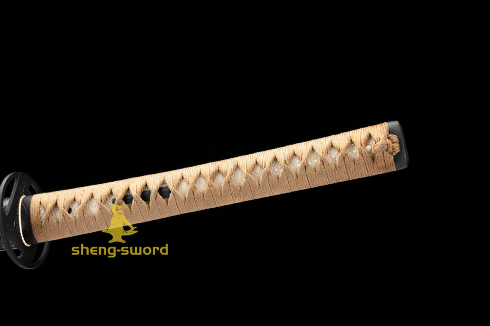 TOP Class Japanese Shinken Katana Clay Tempered Tamahagane Steel Choji Hamon Sword Nakago Kashirae