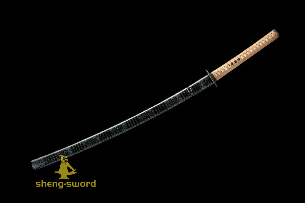 TOP Class Japanese Shinken Katana Clay Tempered Tamahagane Steel Choji Hamon Sword Nakago Kashirae