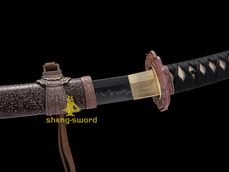 TOP Class Japanese Tachi Katana Clay Tempered T-10 Steel Choji Hamon Sword