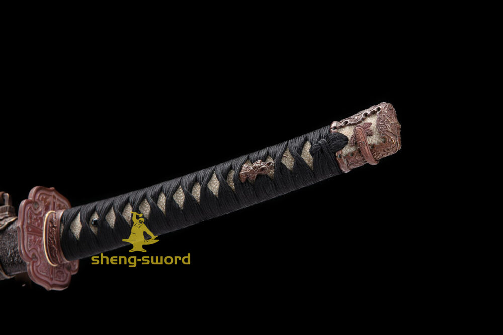TOP Class Japanese Tachi Katana Clay Tempered T-10 Steel Choji Hamon Sword