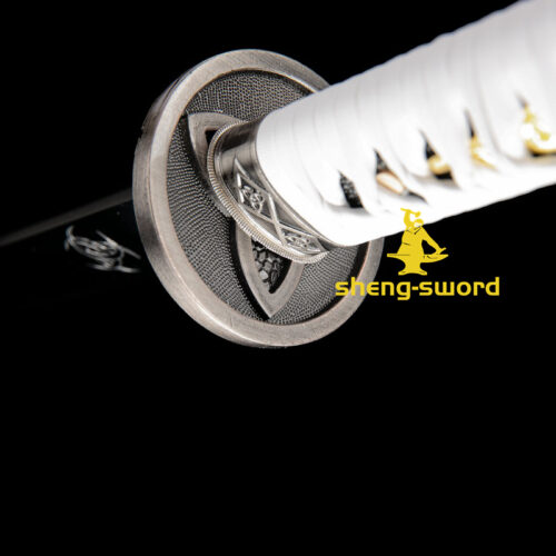 Handmade Walking Dead Katana -Fully Functional of Michonne Samurai Katana Sword 9260 spring steel