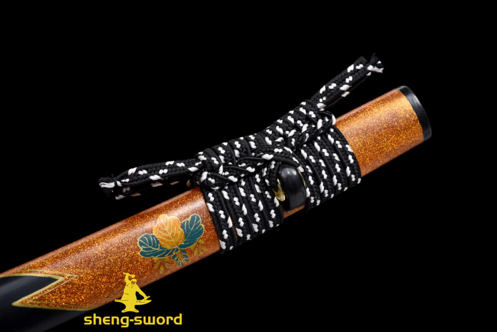High Class Japanese Samurai Katana Clay Tempered L6 Steel Full Tang Blade Sword wintersweet Kashirae