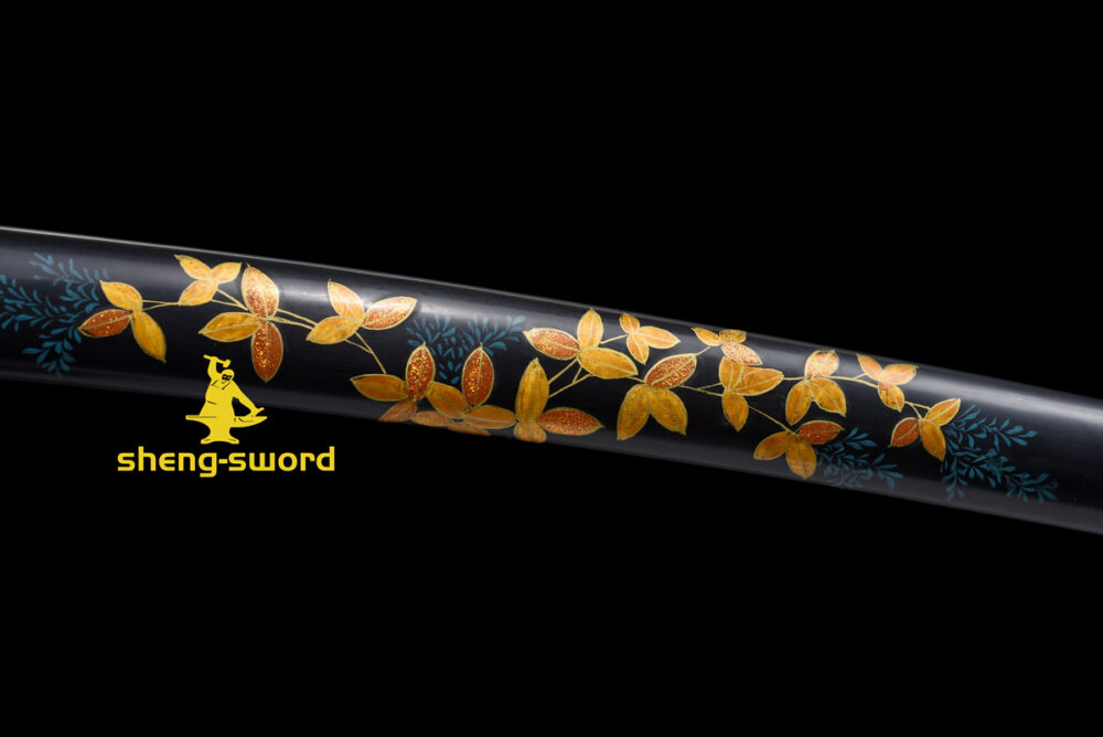 High Class Japanese Samurai Katana Clay Tempered L6 Steel Full Tang Blade Sword wintersweet Kashirae