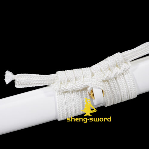 sakura108 Handmade japanese samurai katana Sakura tsuba clay tempered t-10 steel full tang sword