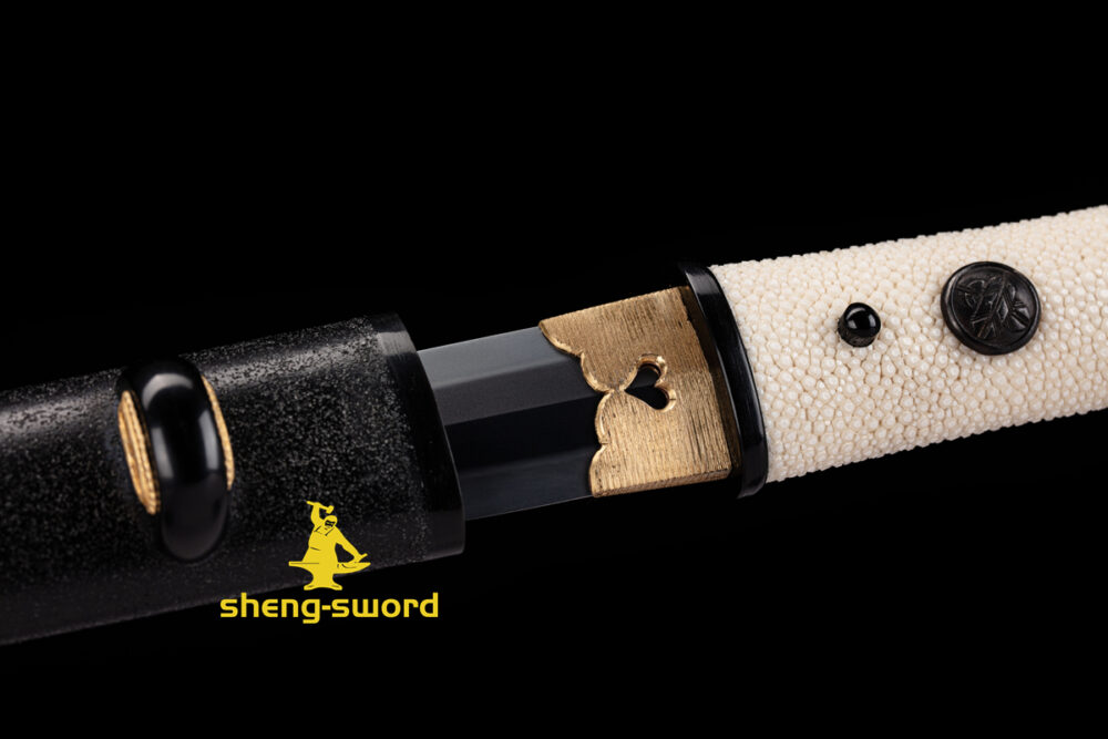 handmade japanese tsurugi ken sword tamahagane blade tanto sword