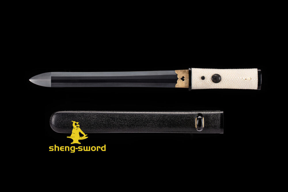 handmade japanese tsurugi ken sword tamahagane blade tanto sword