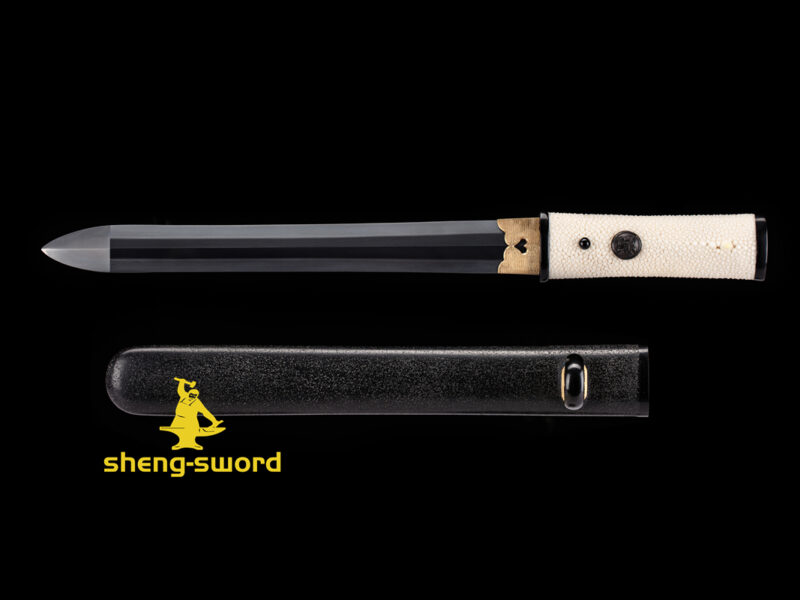 handmade japanese tsurugi ken sword tamahagane blade tanto sword