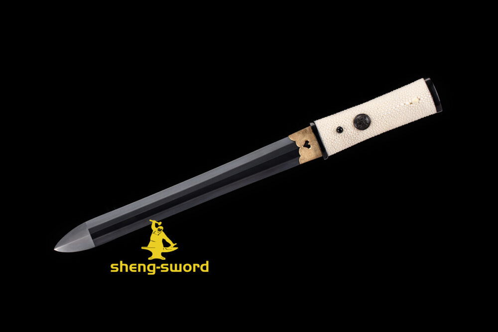 handmade japanese tsurugi ken sword tamahagane blade tanto sword
