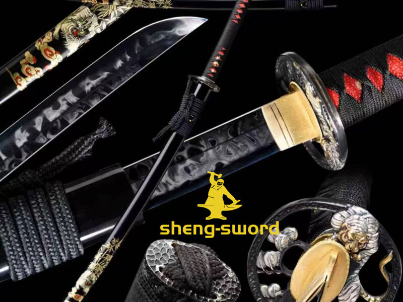 Clay tempered S7 steel hitatsura hamon blade japanese katana razor sharp shine full tang sword