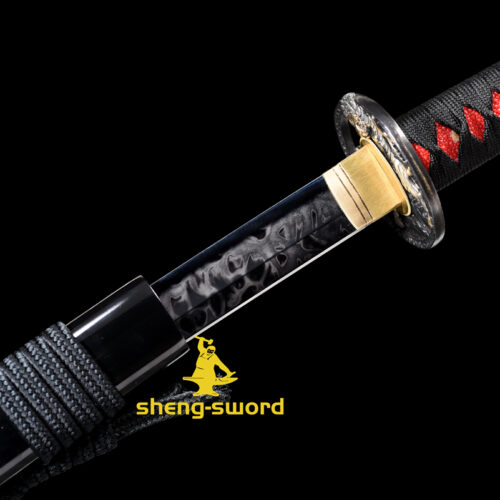 hitatsura TIGER TSUBA SWORD (11) Clay tempered S7 steel hitatsura hamon blade japanese katana razor sharp shine full tang sword