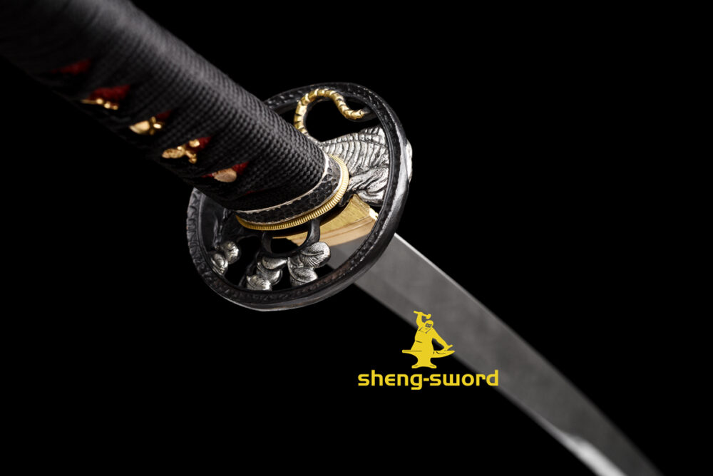 hitatsura TIGER TSUBA SWORD (12) Clay tempered S7 steel hitatsura hamon blade japanese katana razor sharp shine full tang sword