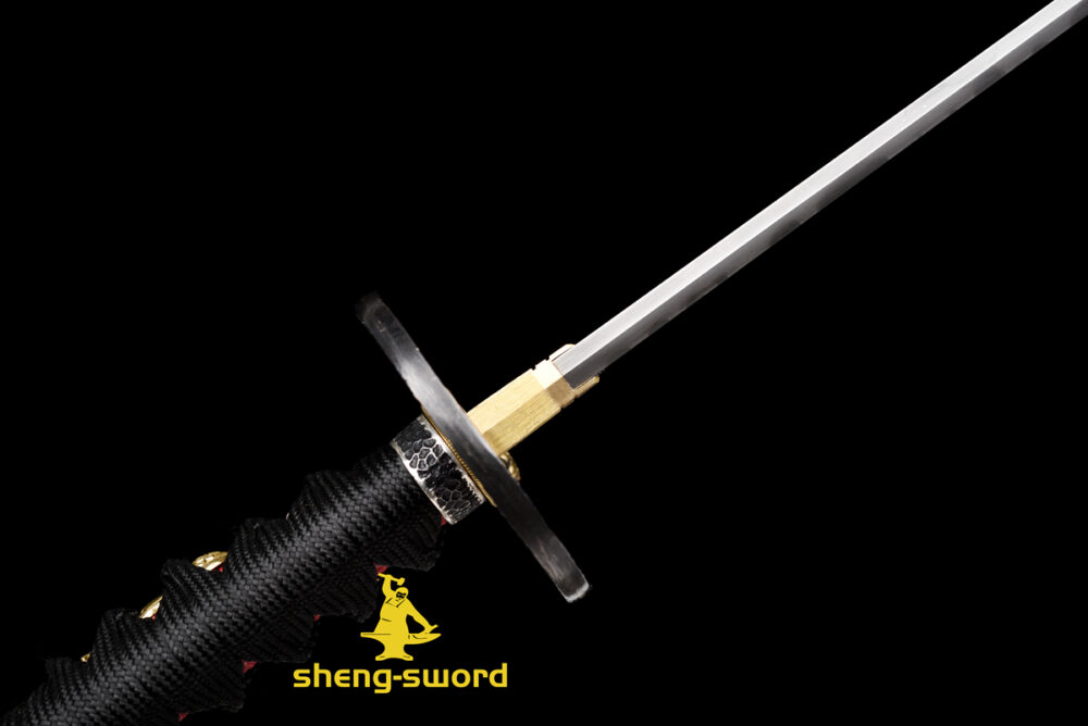 hitatsura TIGER TSUBA SWORD (13) Clay tempered S7 steel hitatsura hamon blade japanese katana razor sharp shine full tang sword