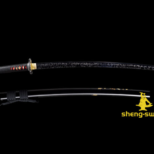 hitatsura TIGER TSUBA SWORD (4) Clay tempered S7 steel hitatsura hamon blade japanese katana razor sharp shine full tang sword