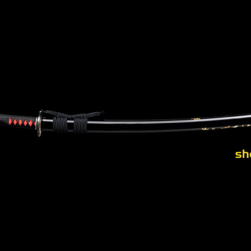 hitatsura TIGER TSUBA SWORD (5) Clay tempered S7 steel hitatsura hamon blade japanese katana razor sharp shine full tang sword