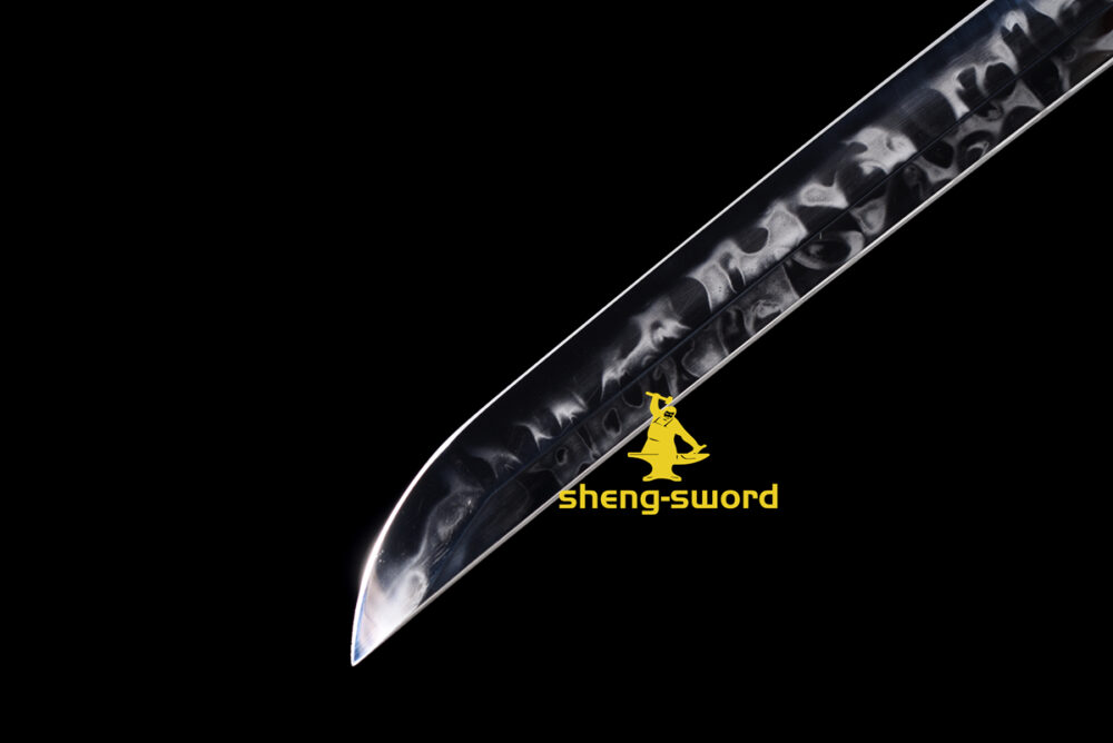 hitatsura TIGER TSUBA SWORD (6) Clay tempered S7 steel hitatsura hamon blade japanese katana razor sharp shine full tang sword